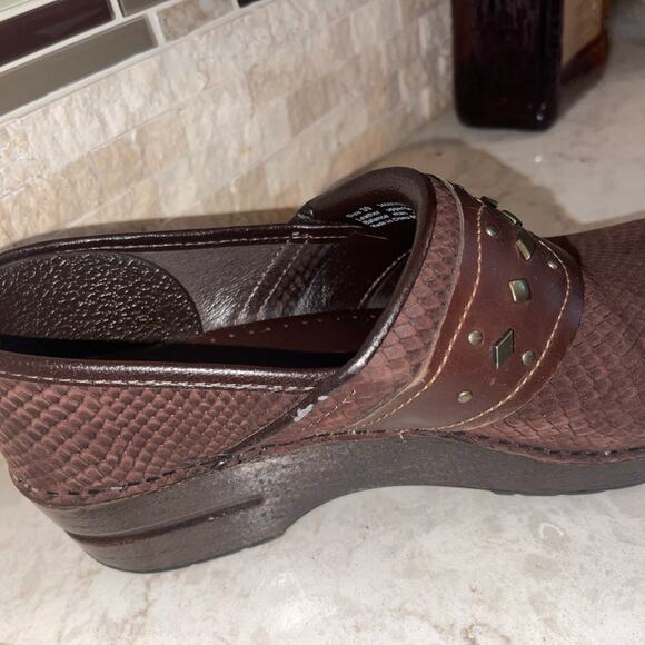 Dansko Pavan Leather Western Embossed Clogs size 39 - Picture 7 of 11